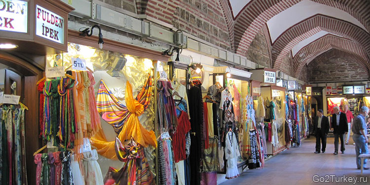Шелковый рынок Koza Hani в Бурсе