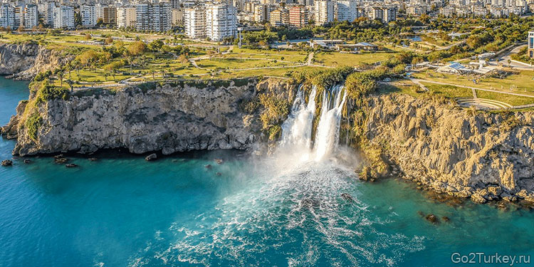 Дюденские водопады — природная достопримечательность Антальи
