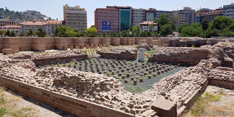 Развалины римских бань в Анкаре